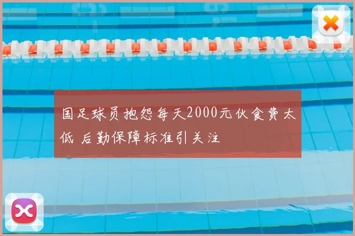 国足球员抱怨每天2000元伙食费太低 后勤保障标准引关注
